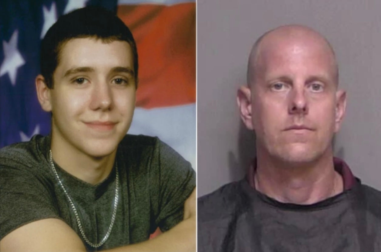 Shane Donahue (left) went missing in 2010 in Virginia and his res have not been found. Police have now arrested Hickerson (right) in connection to his killing